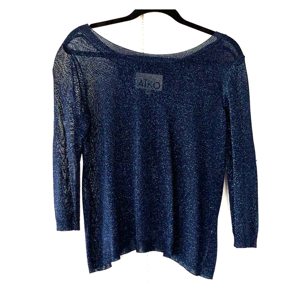 Aiko blue shimmer top